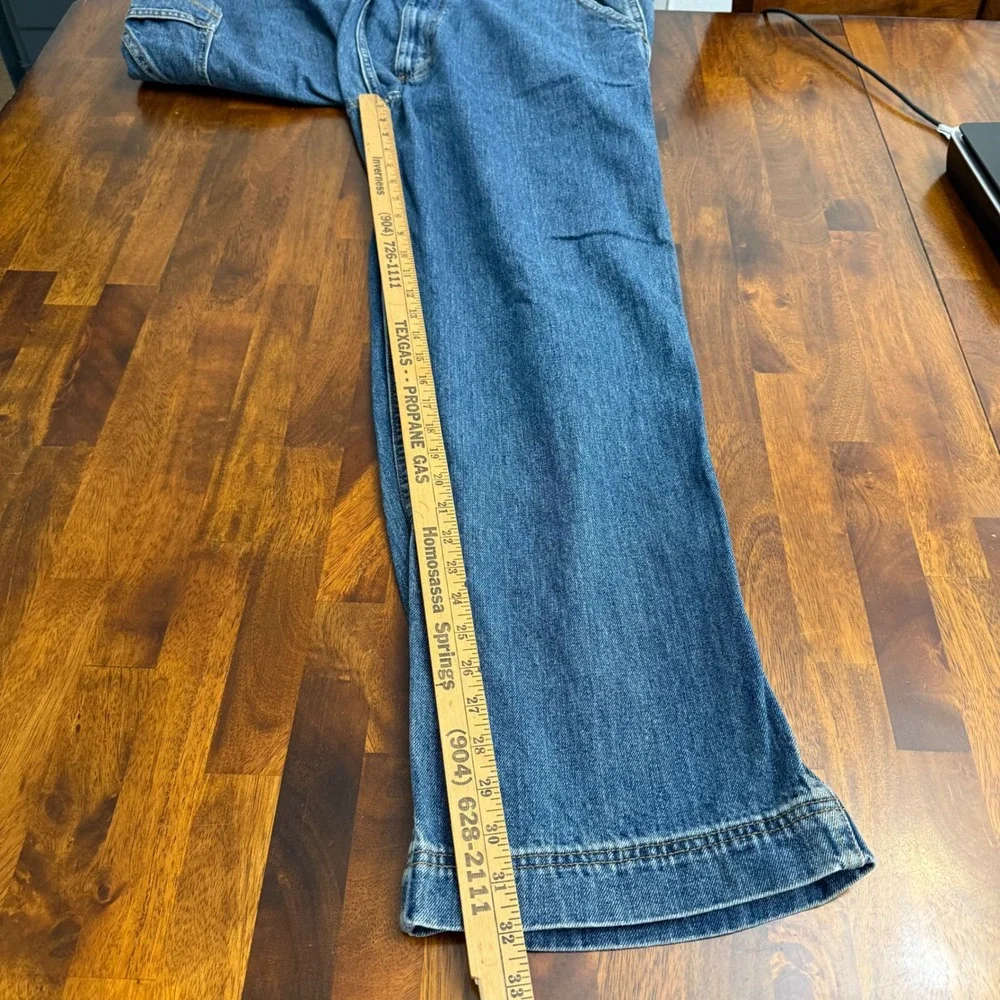 Urban Pipeline Mens Jeans 38x32 Blue Denim Carpenter Style‎ Relaxed Fit